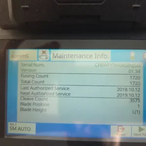 Fujikura 31S Fusion Splicer - Ultra Low Usage (1720 Arcs) - Professional Conditi