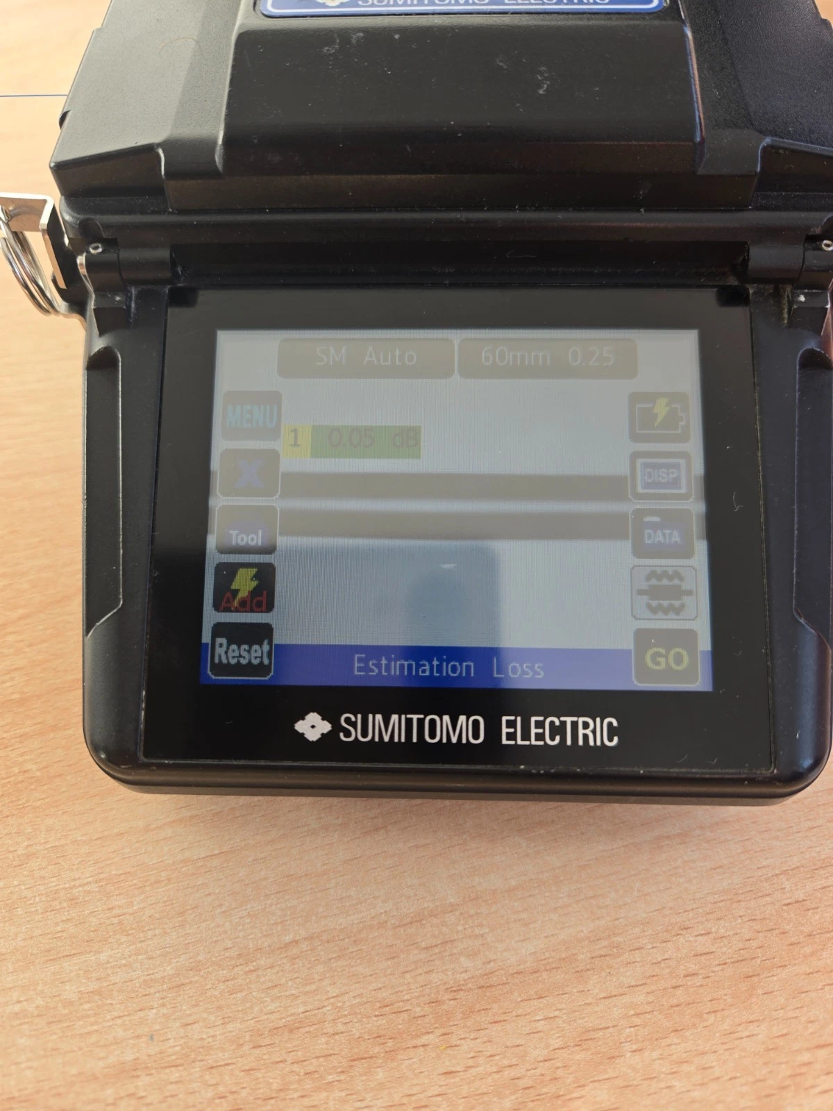 Sumitomo Type-201e Handheld Fusion Splicer - Ultra Low Usage (2371 Arcs) - Image 3
