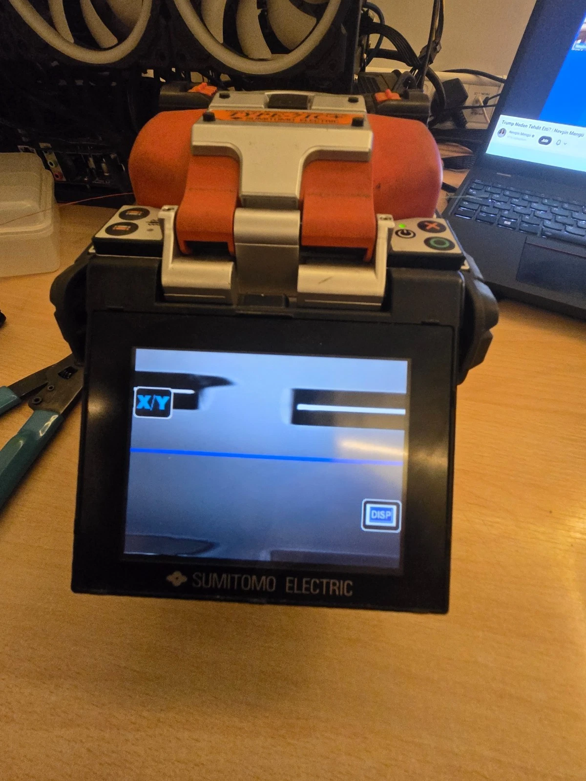 Sumitomo T-71C+ Fusion Splicer Kit - Camera Y Focus/Motor Error - For Parts - Image 2