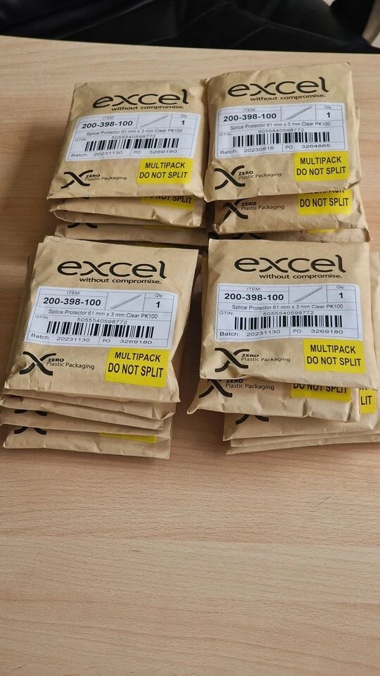 Excel Enbeam Splice Protectors 61 mm x 3 mm Clear - Image 2