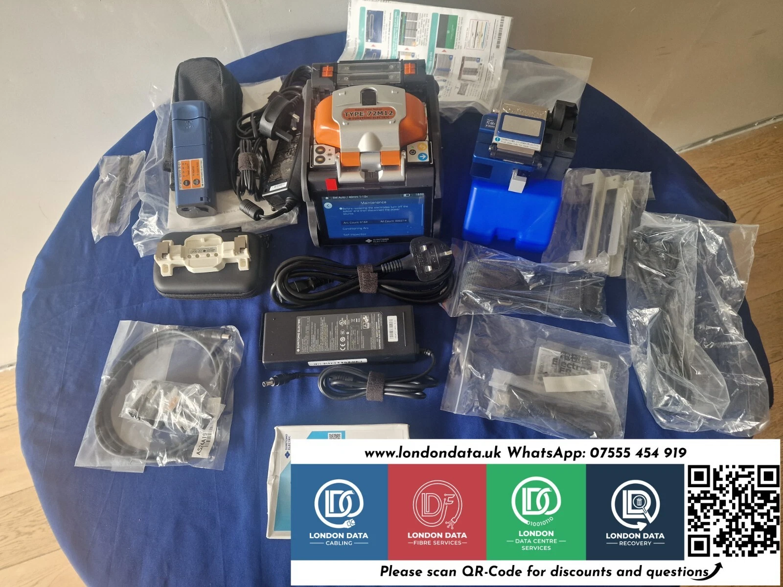 Brand New Sumitomo T-72M12 Ribbon Splicer +Fibre Holders+Thermal Stripper+Ribbon