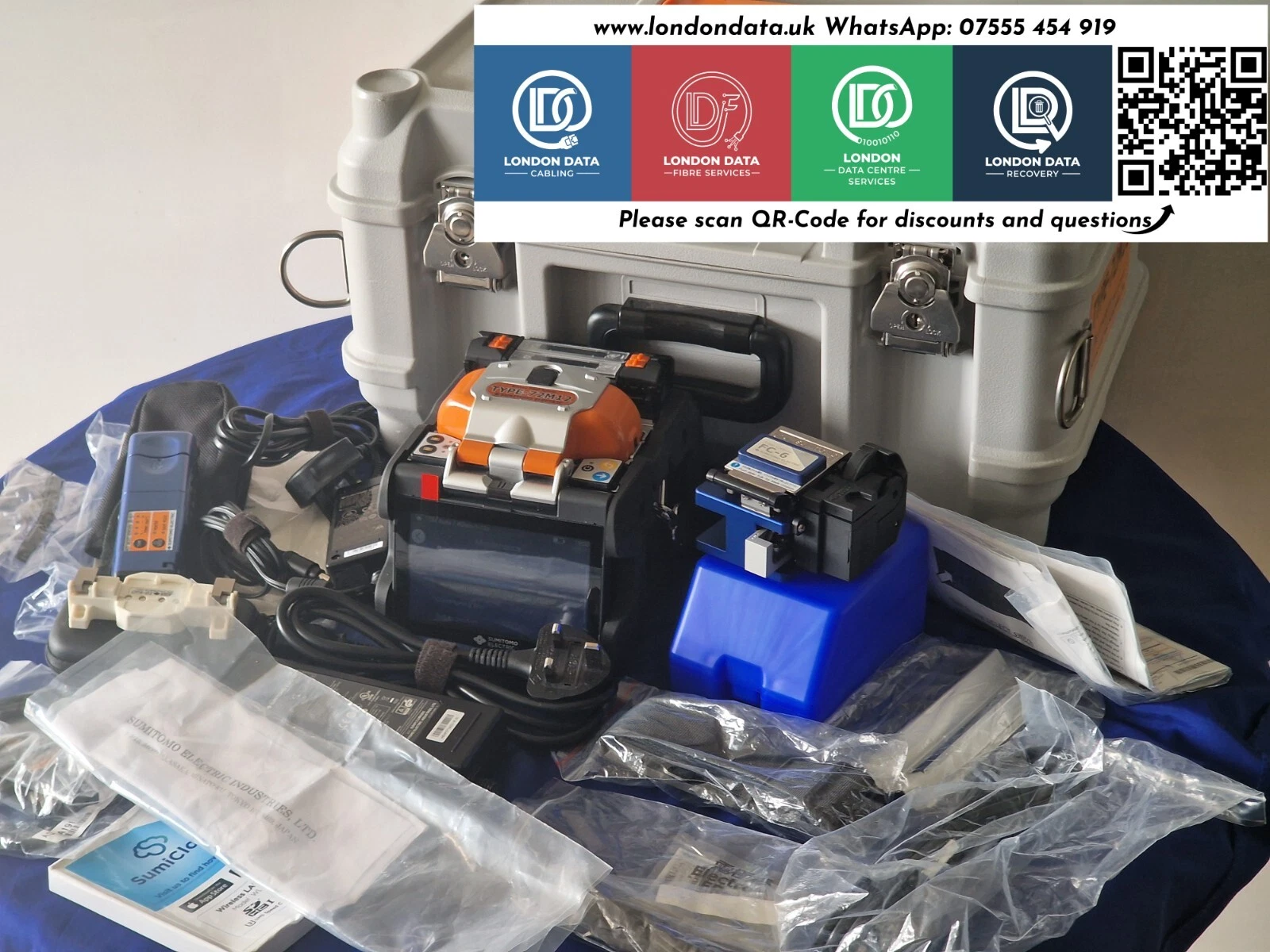 Brand New Sumitomo T-72M12 Ribbon Splicer +Fibre Holders+Thermal Stripper+Ribbon - Image 17