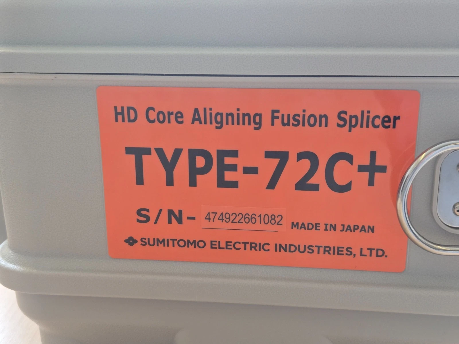 Sumitomo Type-72C+ HD Core Aligning Splicer - Brand New Long-Term Warranty - Image 2