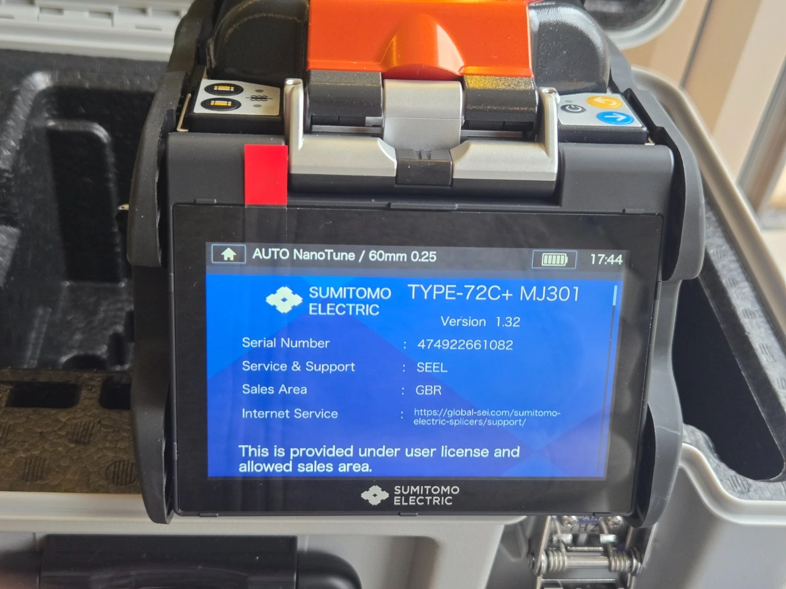 Sumitomo Type-72C+ HD Core Aligning Splicer - Brand New Long-Term Warranty - Image 10