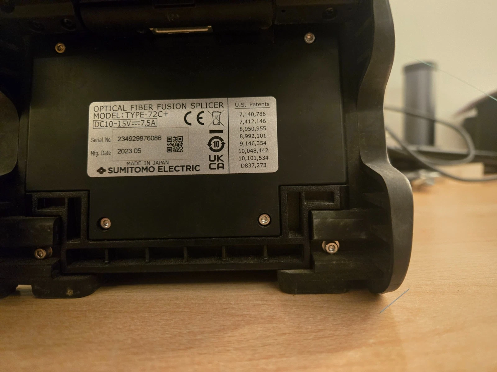 Sumitomo Type-72C+ Fusion Splicer - Ultra Low Usage (2291 Arcs) - GREAT Conditio - Image 3