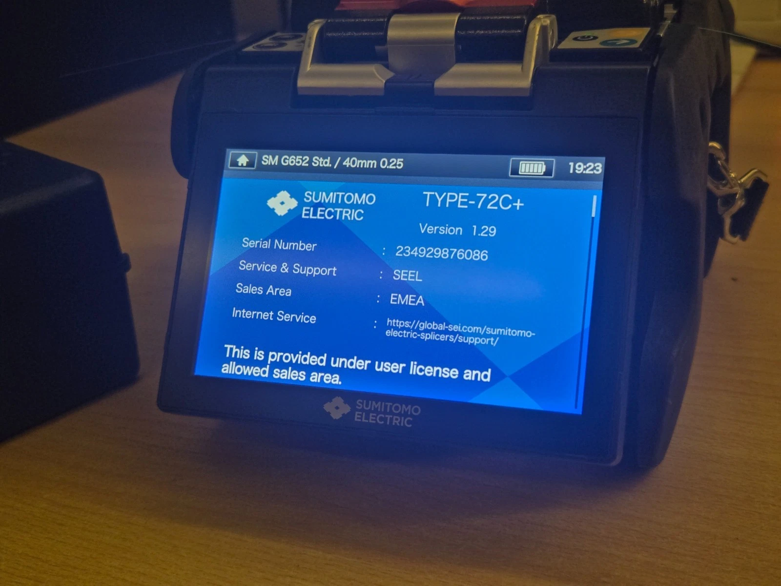 Sumitomo Type-72C+ Fusion Splicer - Ultra Low Usage (2291 Arcs) - GREAT Conditio - Image 11