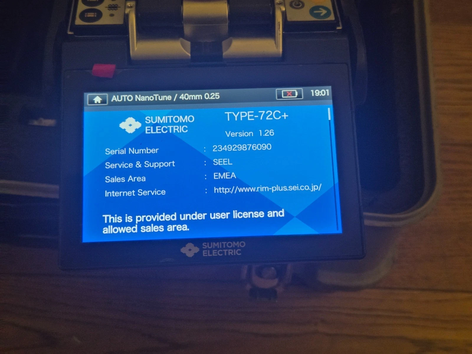 Sumitomo Type-72C+ Core Alignment Fusion Splicer - 3,265 Arcs - GREAT Condition - Image 8