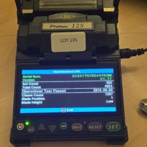 Fujikura 12S Splicer Kit - SOLD FOR PARTS OR REPAIR - Motor Error