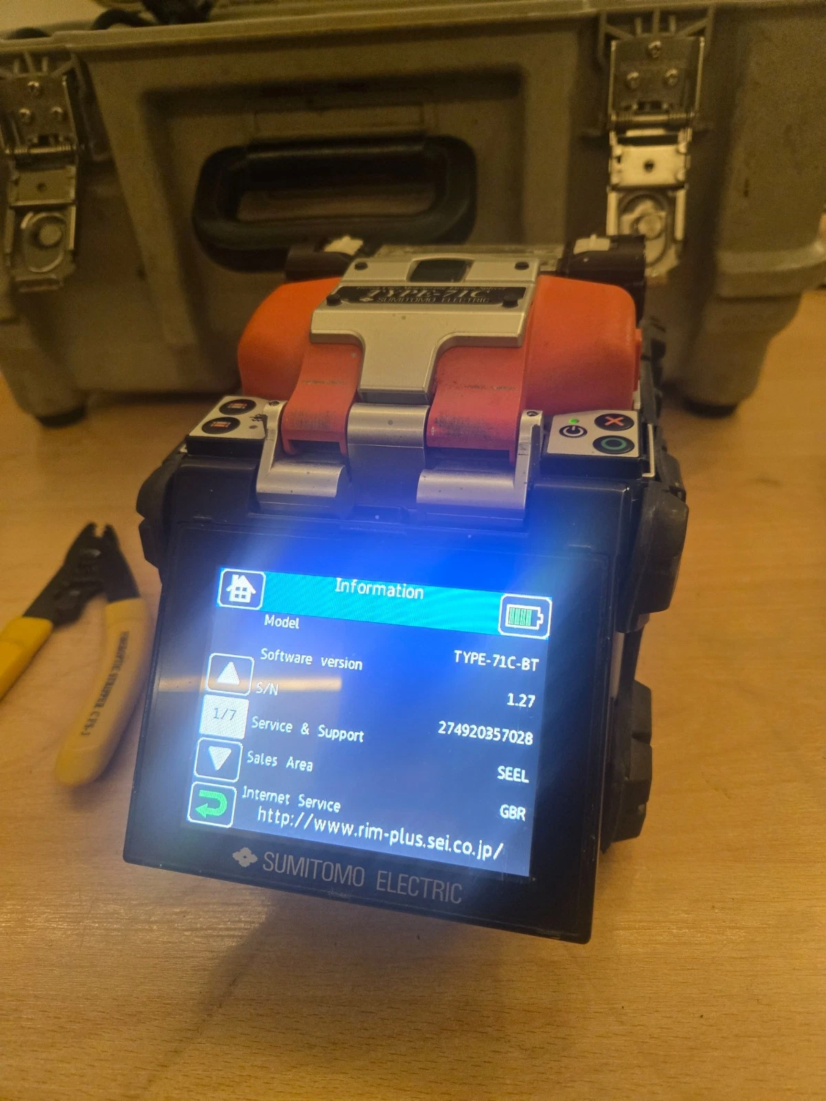 Sumitomo Type-71C+ fusion splicer – photo 11