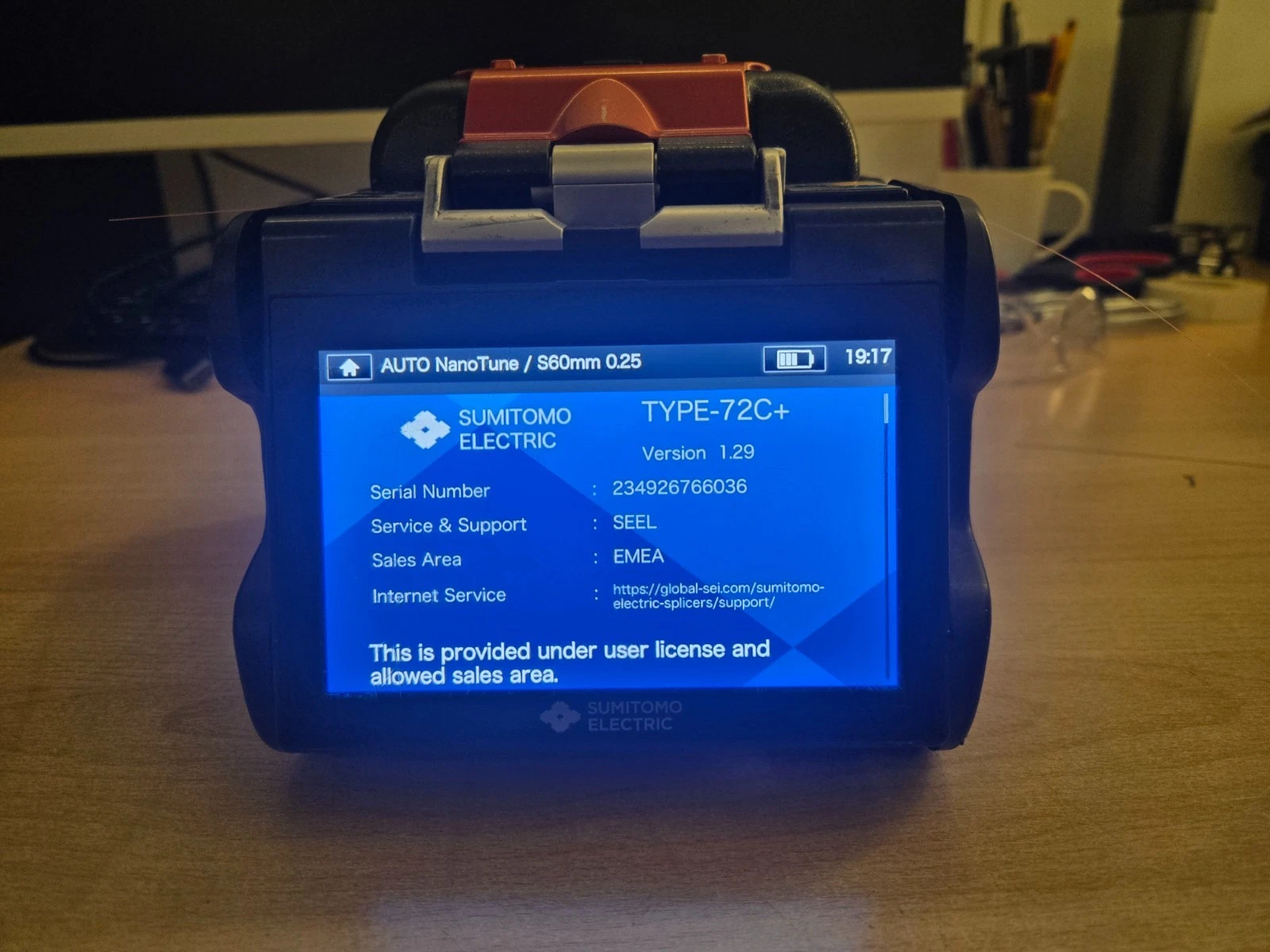 Sumitomo Type-72C+ fusion splicer – photo 5